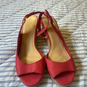 Cole Haan hot pink wedges